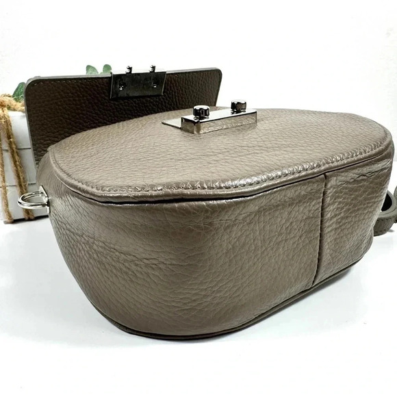 NWT Italy 100% Premium Leather Handbag Limited Small Crossbody Purse - Picture 7 of 9